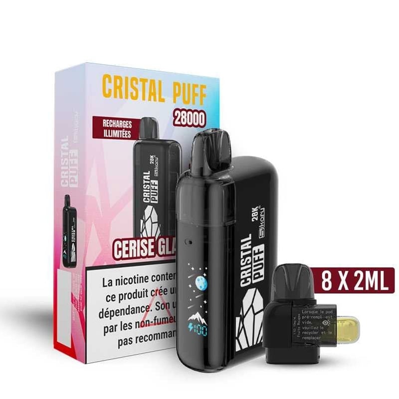 Cristal Puff 28K Cerise Glacée pas chère | Le Vapoteur Discount