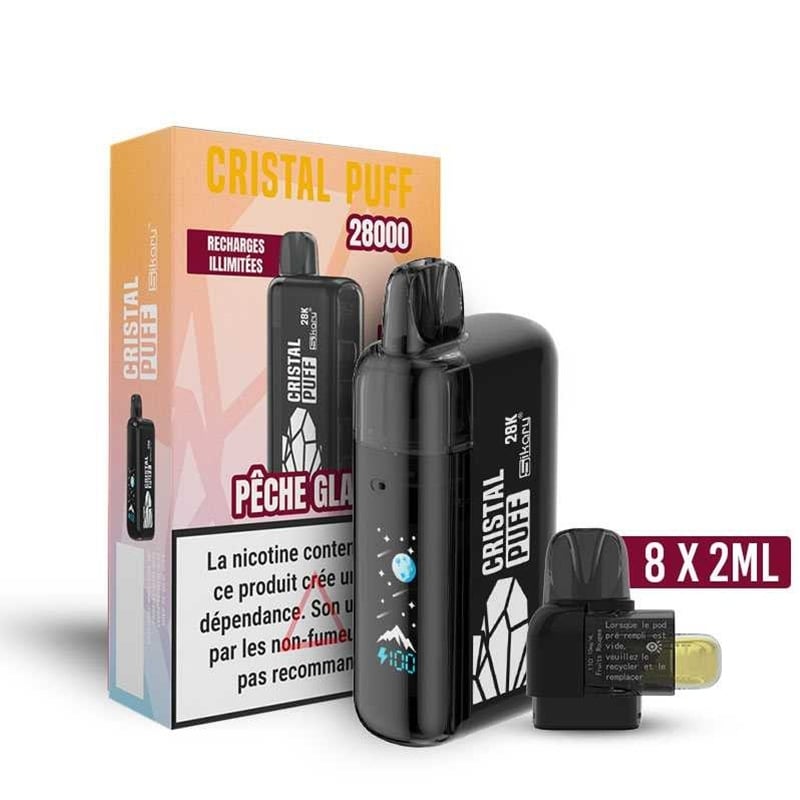 Cristal Puff 28K Pêche Glacée pas chère | Le Vapoteur Discount