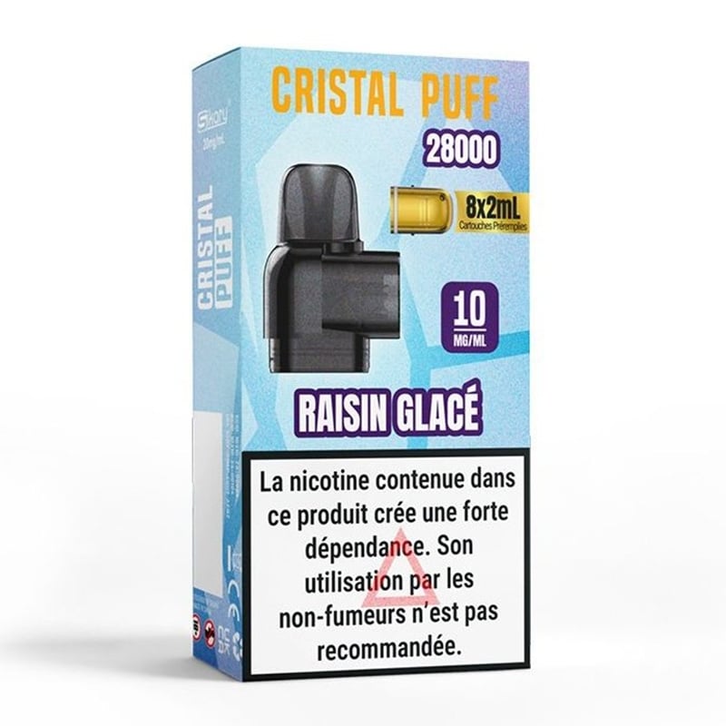 Cartouche Cristal Puff 28K Raisin Glacé - Cristal Puff pas cher