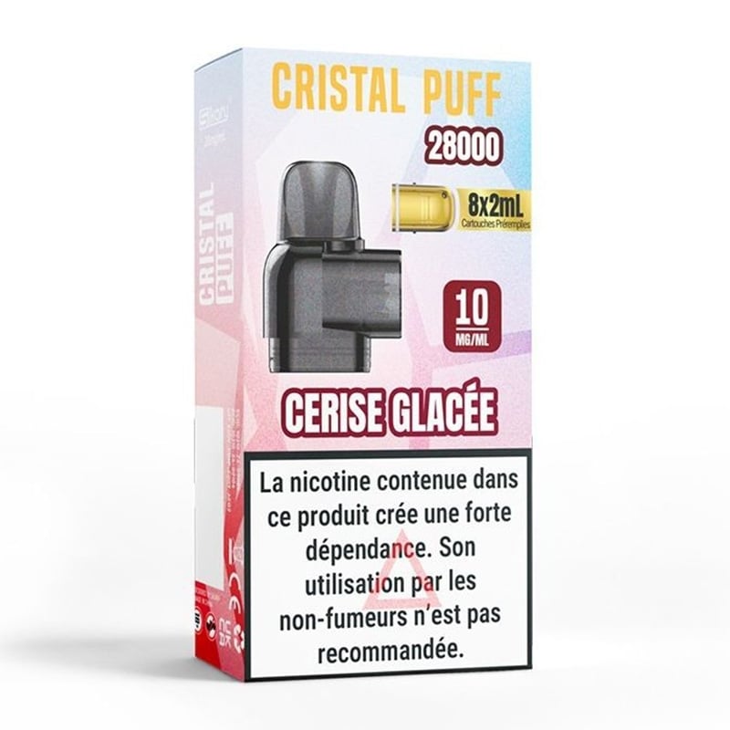 Cartouche Cristal Puff 28K Cerise Glacée - Cristal Puff pas cher
