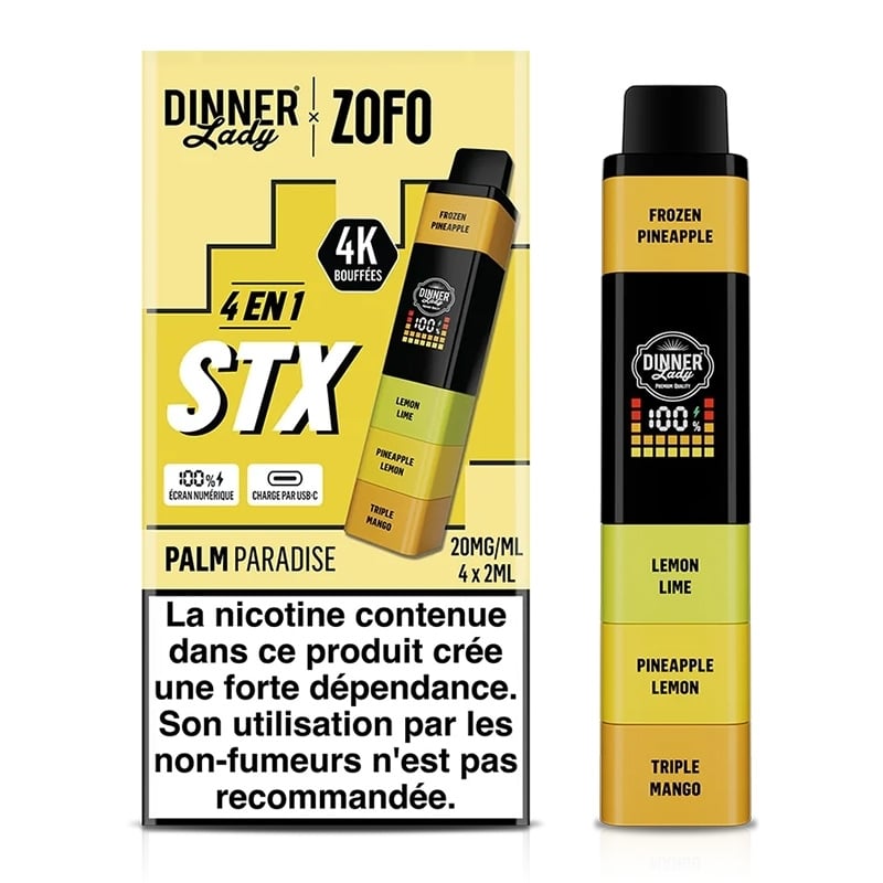 Puff Dinner Lady STX 4 en 1 Palm Paradise pas chère | Le Vapoteur Discount
