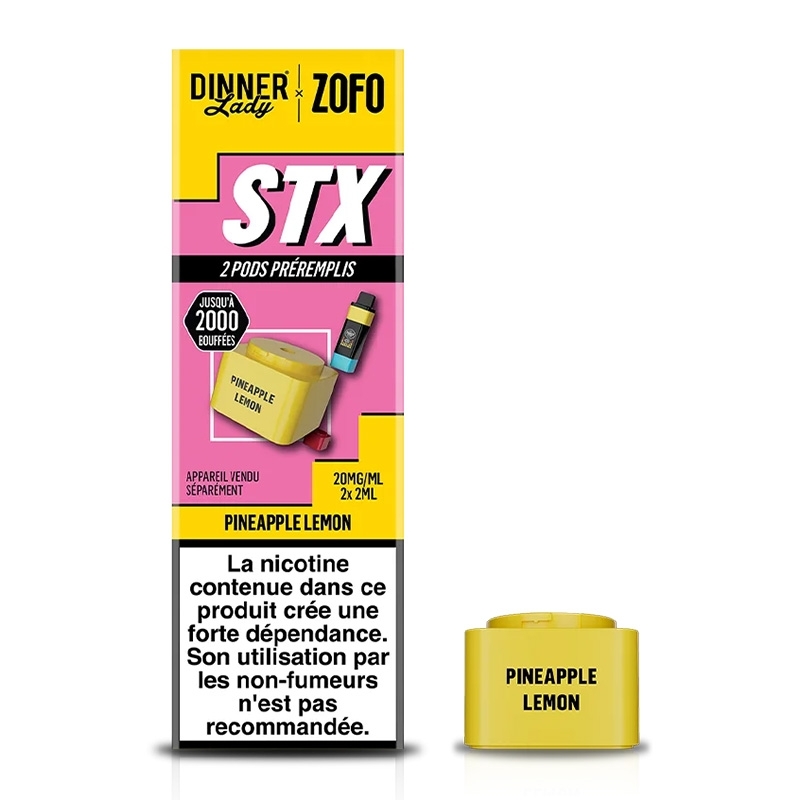 STX 4 in 1 Pineapple Lemon Cartridges 2 ml (x2) - Dinner Lady cheap