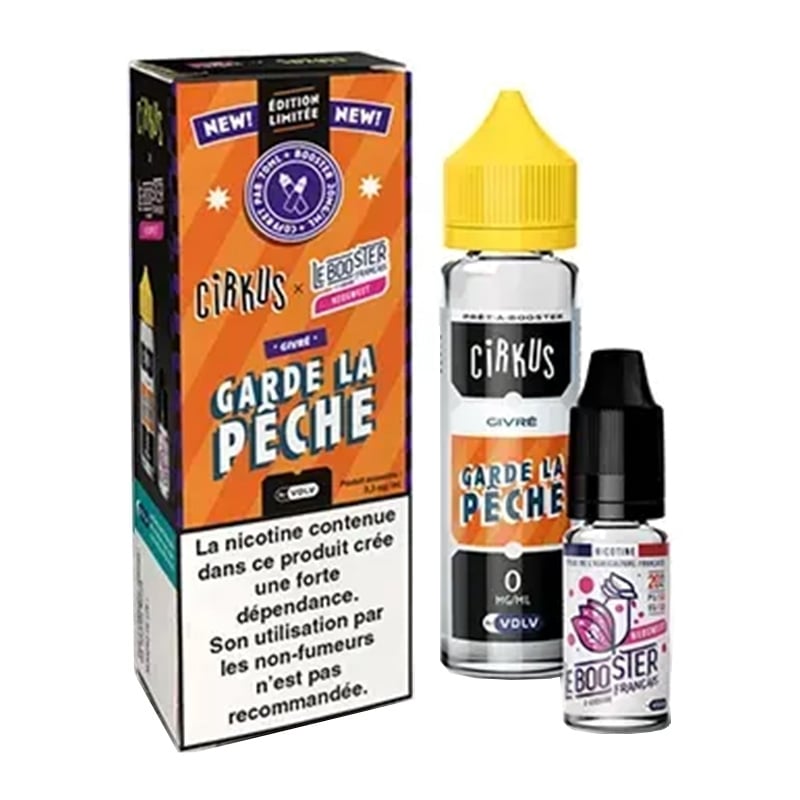 E-liquide Garde la Pêche 50 ml + booster Neosweet Cirkus | Le Vapoteur Discount