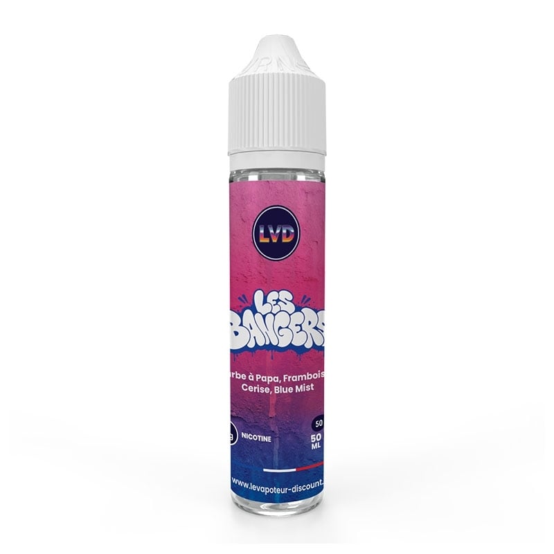 Barbe à Papa Framboise Cerise Blue Mist 50 ml Les Bangers - Le Vapoteur Discount