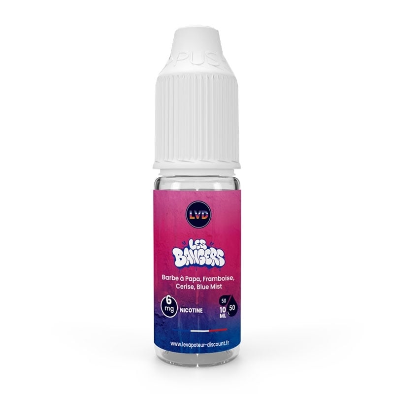 Barbe à Papa Framboise Cerise Blue Mist 10 ml Les Bangers - Le Vapoteur Discount