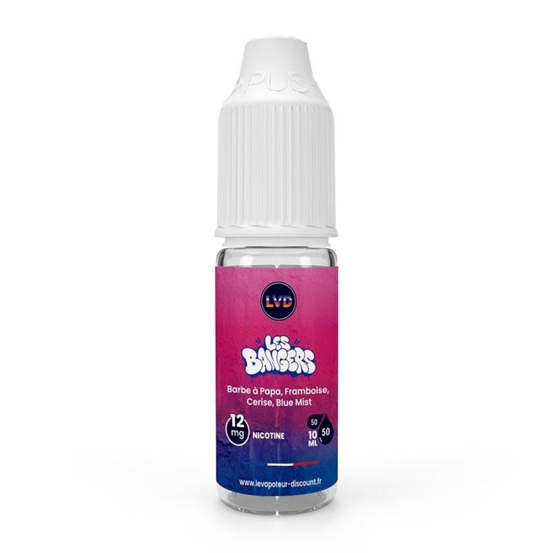 Barbe à Papa Framboise Cerise Blue Mist 10 ml Les Bangers - Le Vapoteur Discount