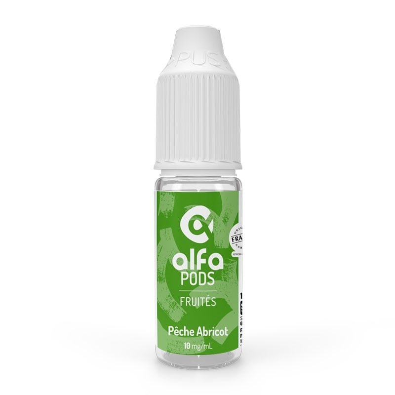 Pêche Abricot 10 ml Alfa PODS - Alfaliquid