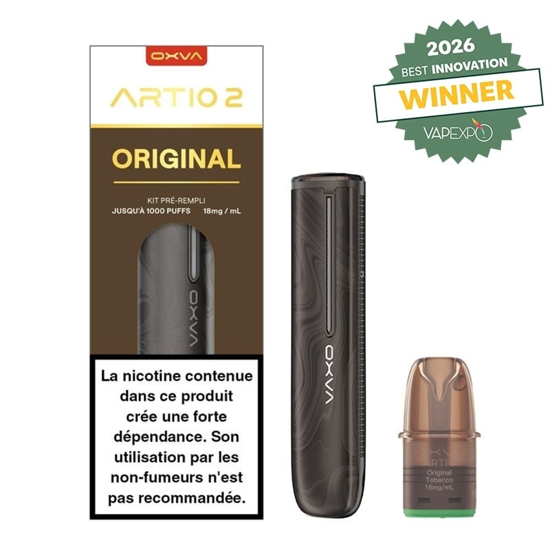 Kit Artio 2 Original Tobacco OXVA | Le Vapoteur Discount