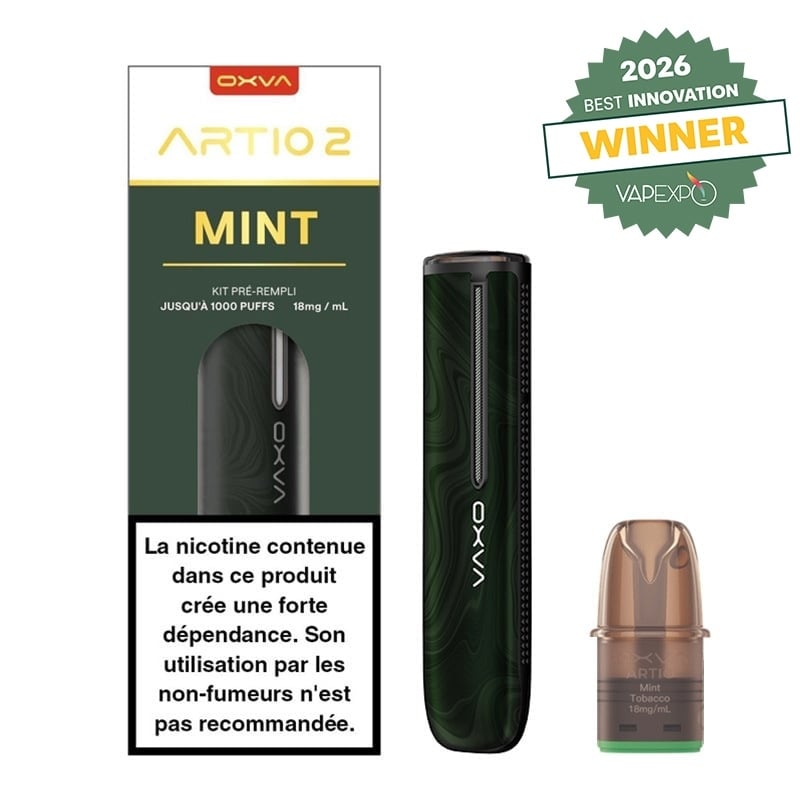 Kit Artio 2 Mint Tobacco OXVA | Le Vapoteur Discount