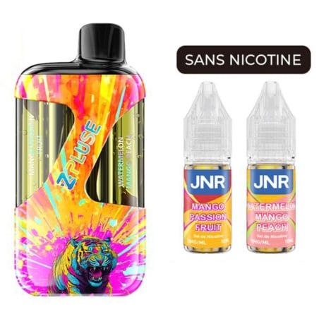 Puff JNR ZPluse 42K Sans Nicotine Mango Passion Fruit & Watermelon Mango Peach - JNR