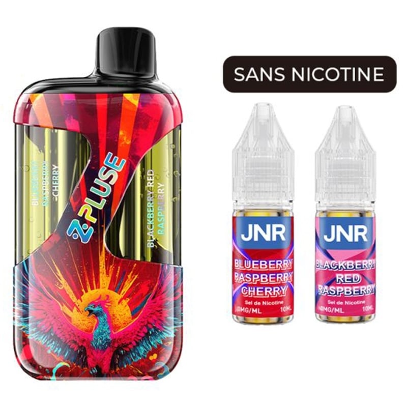 JNR ZPluse 42K Sans Nicotine Blueberry Raspberry Cherry & Blackberry Red Raspberry - JNR