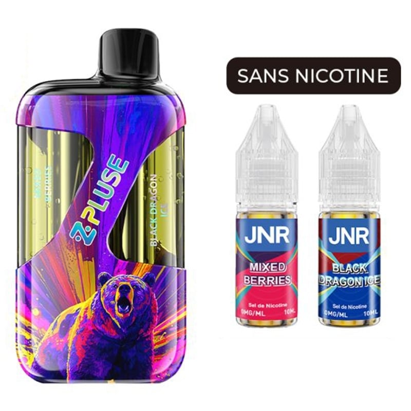 JNR ZPluse 42K Nicotine-Free Mixed Berries & Black Dragon Ice - JNR
