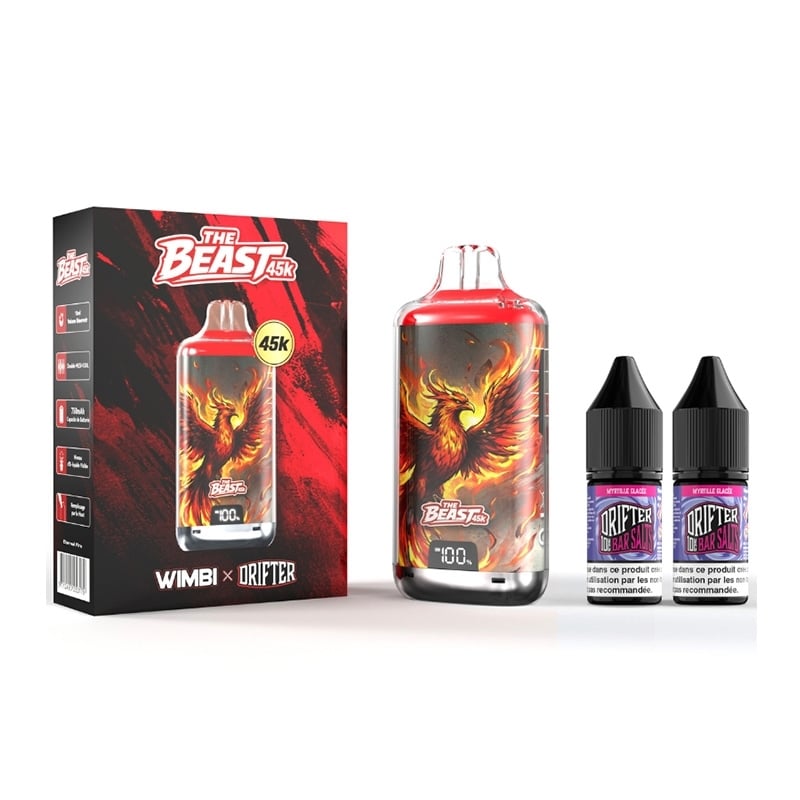 Puff The Beast 45K Eternal Fire Myrtille Glacée Wimbi X Drifter | Le Vapoteur Discount