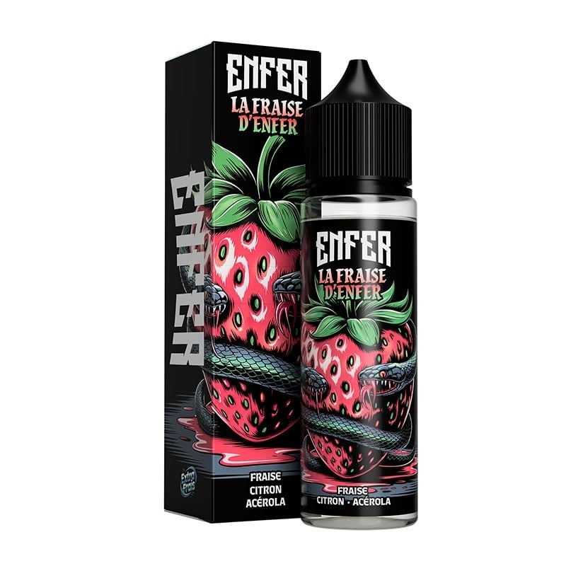 e-liquide La Fraise d'ENFER 50 ml - ENFER pas cher