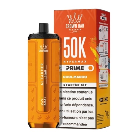 Puff Crown Bar HyperMax Prime 50K Cool Mango - Al Fakher