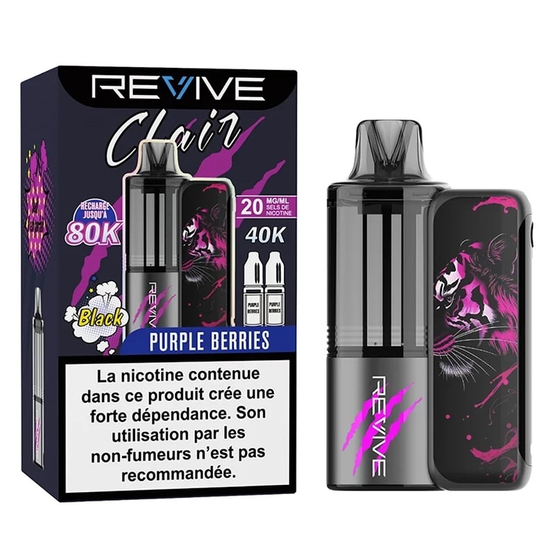 Puff Revive Clair Animals Purple Berries pas cher | Le Vapoteur Discount