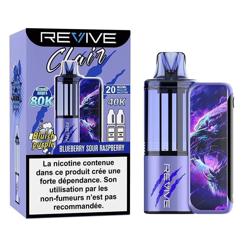 Puff Revive Clair Animals Blueberry Sour Raspberry cheap | Le Vapoteur Discount