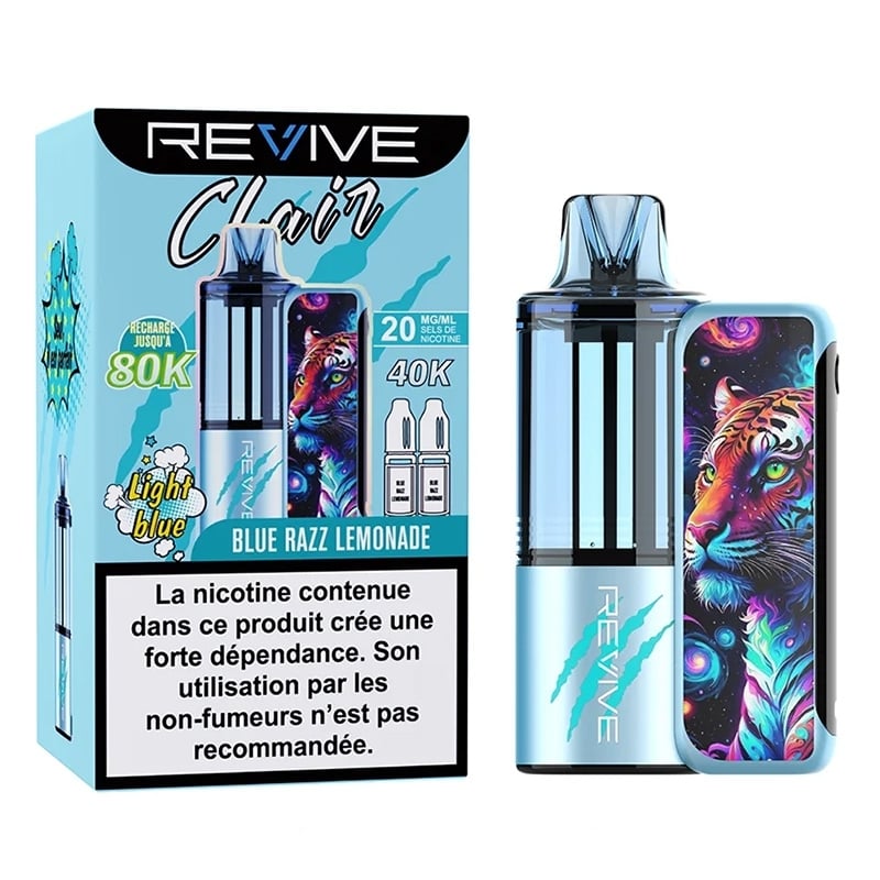 Puff Revive Clair Animals Blue Razz Lemonade pas cher | Le Vapoteur Discount