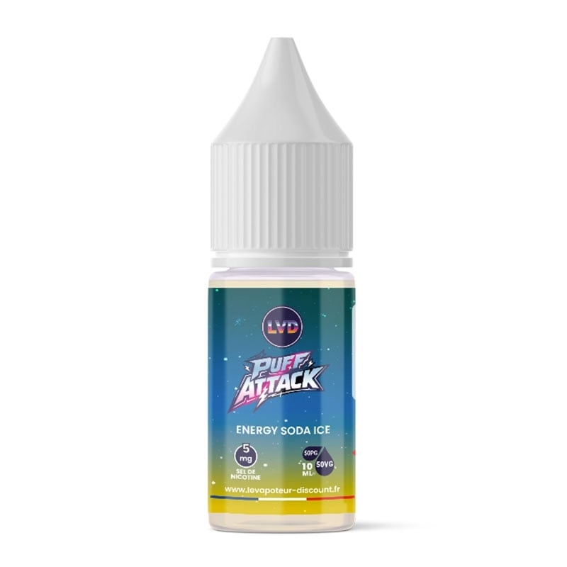 Energy Soda Ice Nic Salt 10 ml Puff Attack - Le Vapoteur Discount