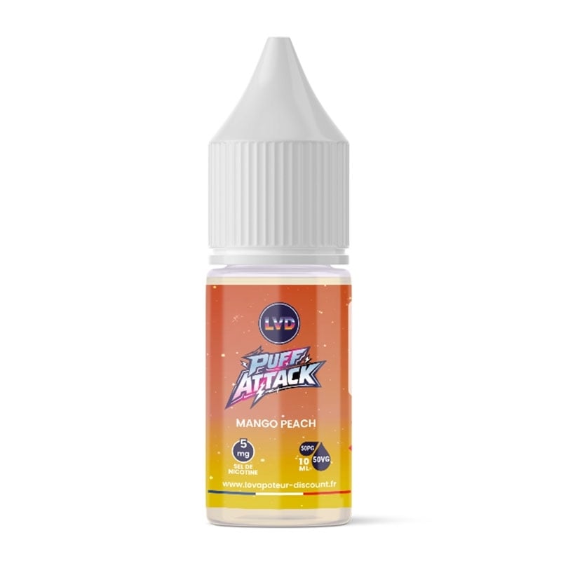 Mango Peach Nic Salt 10 ml Puff Attack - Le Vapoteur Discount
