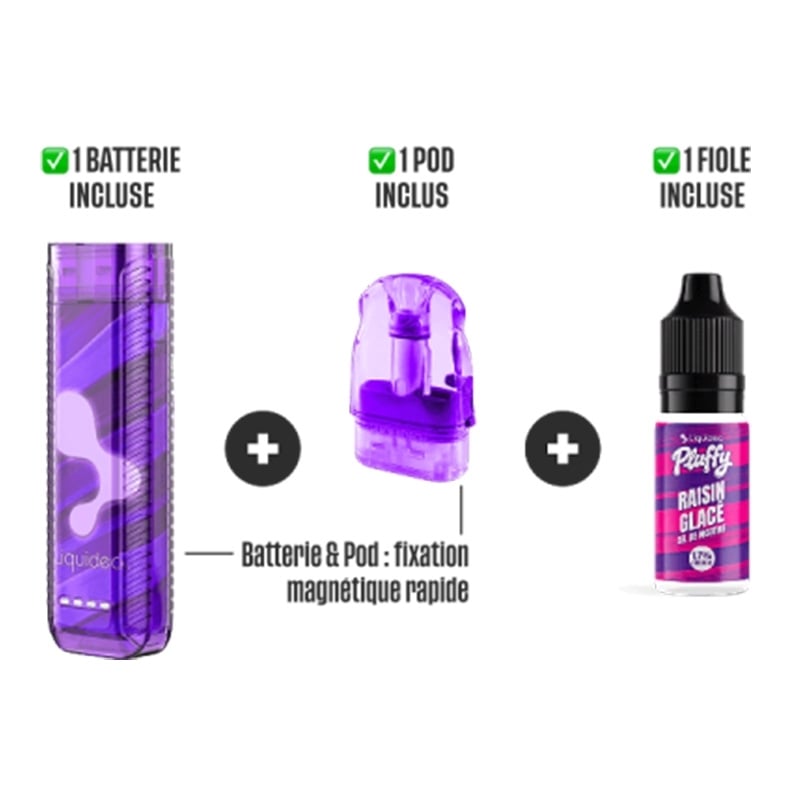 Puff Pluffy 10K Iced Grape - Liquideo