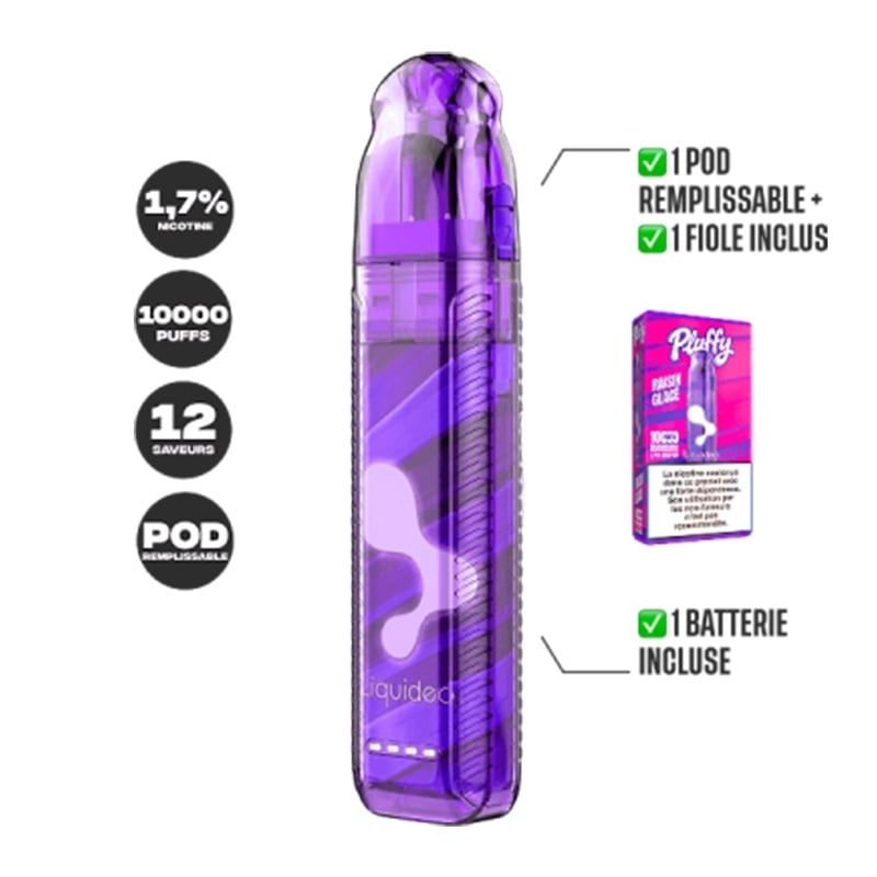 Puff Pluffy 10K Iced Grape - Liquideo