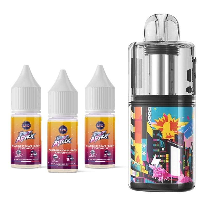 Puff Kloud 35K Blueberry Grape Peach PassionFruit - GeekVape x LVD