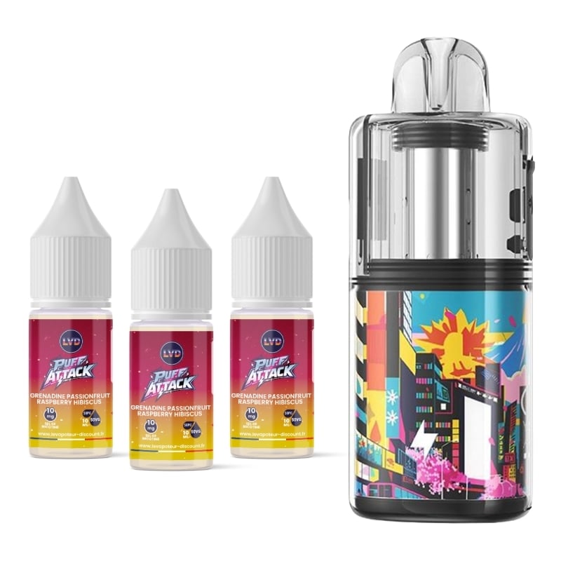 Puff Kloud 35K Grenadine PassionFruit Raspberry Hibiscus - GeekVape x LVD