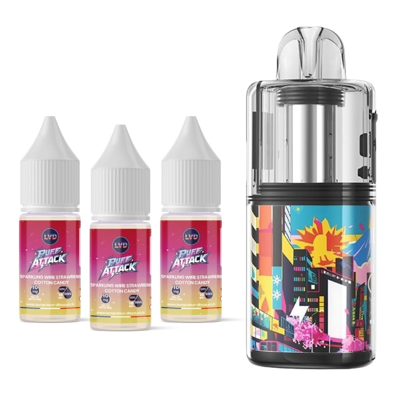 Puff Kloud 35K Sparkling Wine Strawberry Cotton Candy - GeekVape x LVD