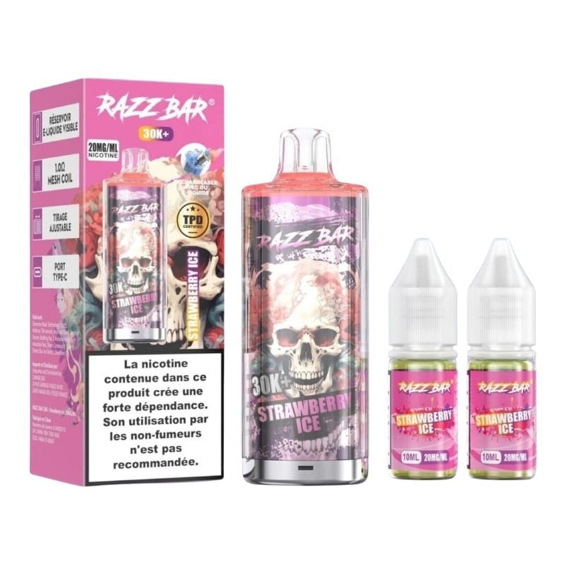 Puff Razz Bar 30K Strawberry Ice - Razz Bar