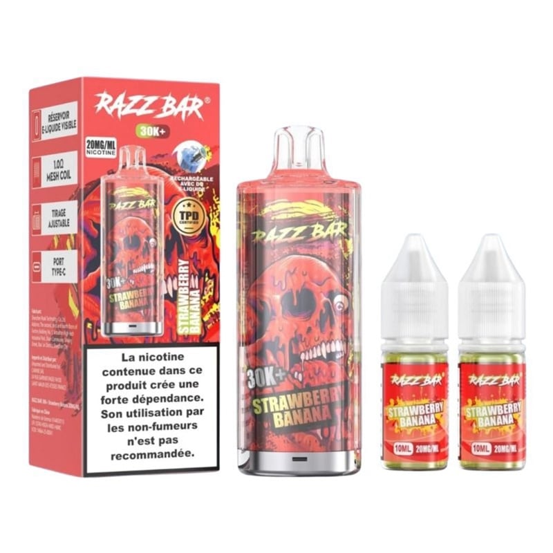 Puff Razz Bar 30K Strawberry Banana - Razz Bar