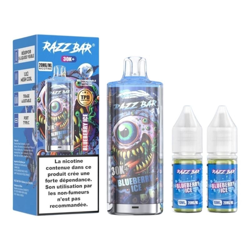 Puff Razz Bar 30K Blueberry Ice - Razz Bar