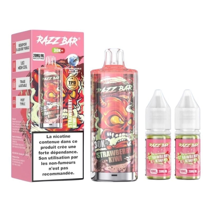 Puff Razz Bar 30K Strawberry Kiwi - Razz Bar