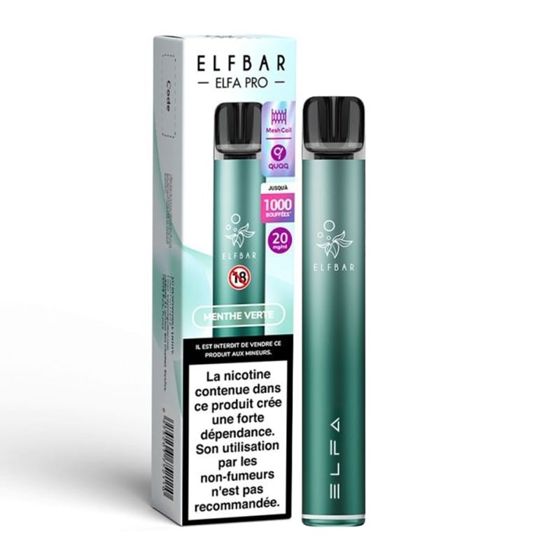 e-liquide Kit Elfa Pro Menthe Verte - ElfBar pas cher