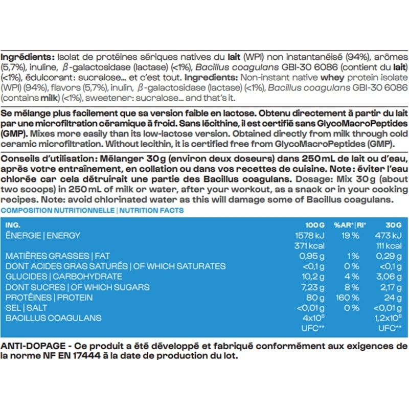 Whey Isolate Native - Nutrimuscle