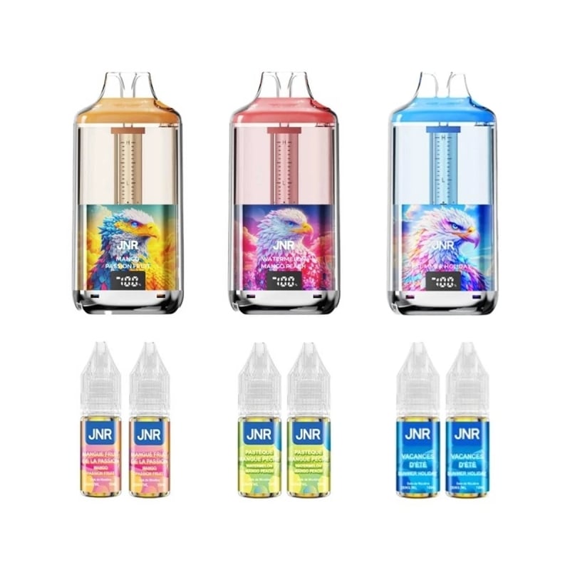 Pack of 3 JNR Falcon Gem+ 30K Tropical Mix Puffs - JNR