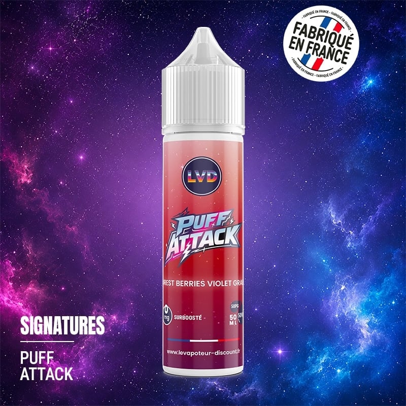 Forest Berries Violet Grape 50 ml Puff Attack E-liquid | Le Vapoteur Discount