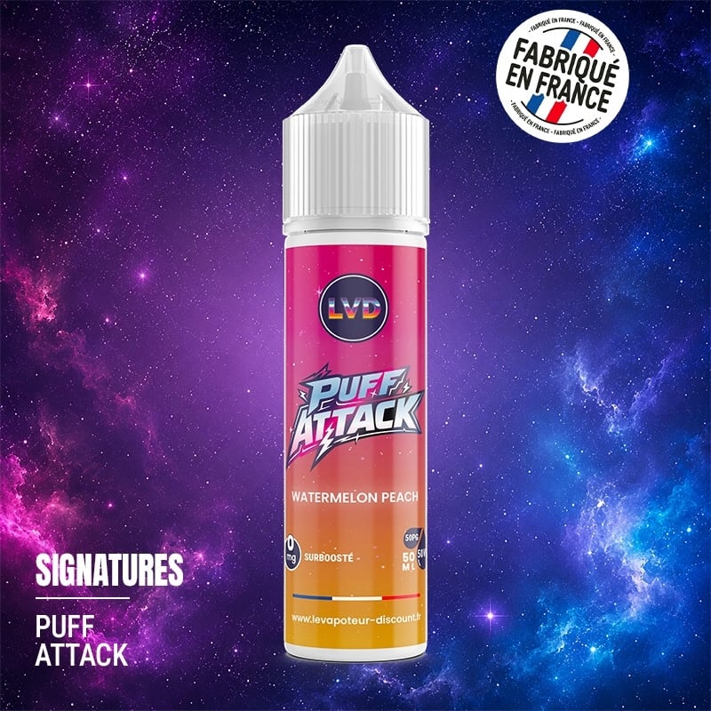 Watermelon Peach 50 ml Puff Attack - Le Vapoteur Discount