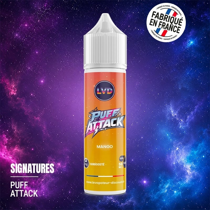 Mango 50 ml Puff Attack e-liquid at a great price | Le Vapoteur Discount