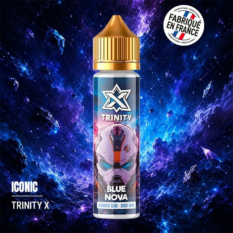 Framboise Bleue & Cerise Noire Sucrée 50 ml Trinity X - Le Vapoteur Discount