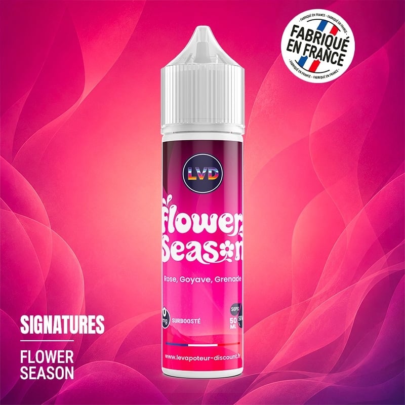 Rose Guava Pomegranate 50 ml Flower Season - Le Vapoteur Discount