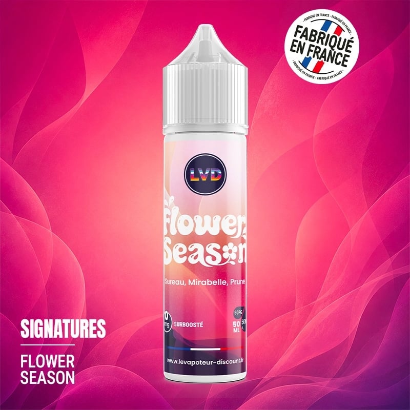 E-liquid Sureau Mirabelle Prune 50 ml Flower Season cheap | Le Vapoteur Discount
