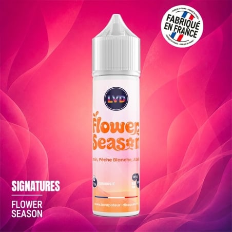 Jasmin Pêche Blanche Abricot 50 ml Flower Season - Le Vapoteur Discount