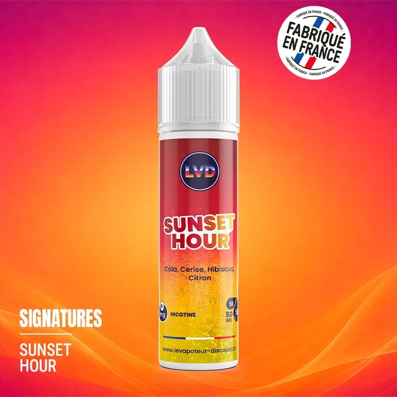 Cola Cerise Hibiscus Citron 50 ml Sunset Hour - Le Vapoteur Discount