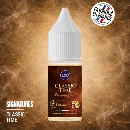 E-liquide Brun Fruits à Coques 10 ml Classic Time pas cher | Le Vapoteur Discount