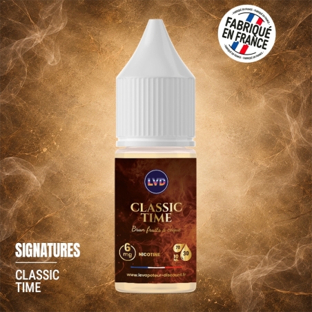 Brun Fruits à Coques 10 ml Classic Time - Le Vapoteur Discount
