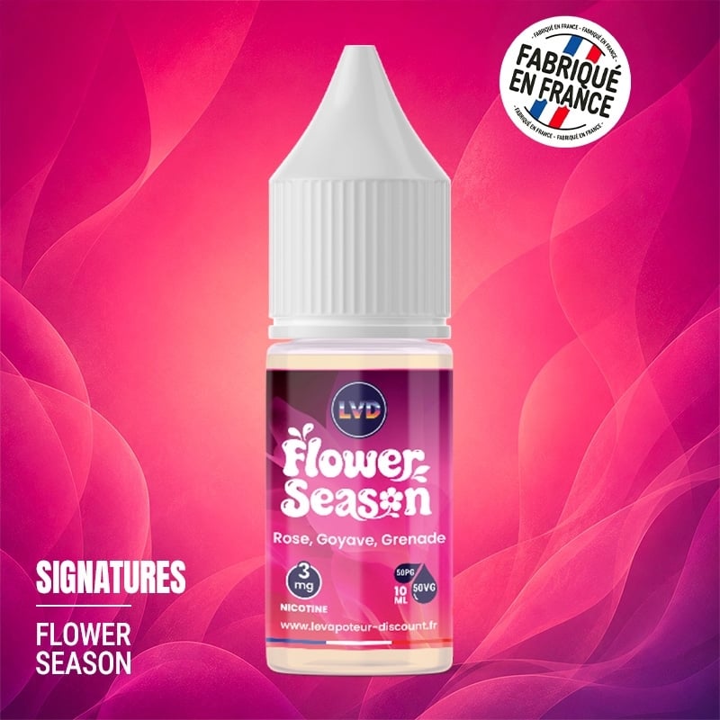Rose Goyave Grenade 10 ml Flower Season - Le Vapoteur Discount