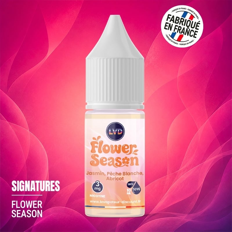 E-liquid Jasmine White Peach Apricot 10 ml Flower Season cheap | Le Vapoteur Discount