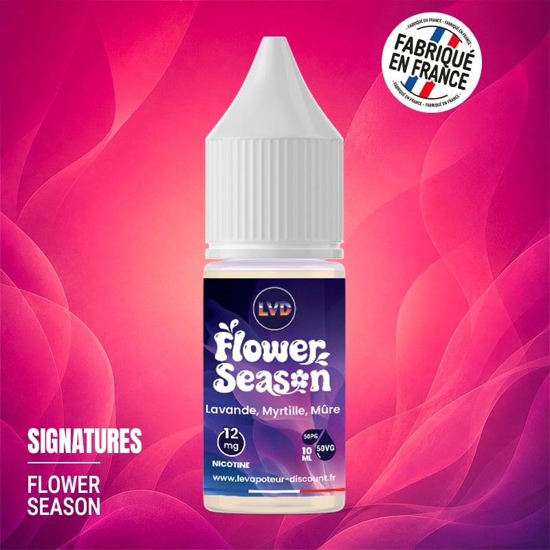 Lavande Myrtille Mûre 10 ml Flower Season - Le Vapoteur Discount