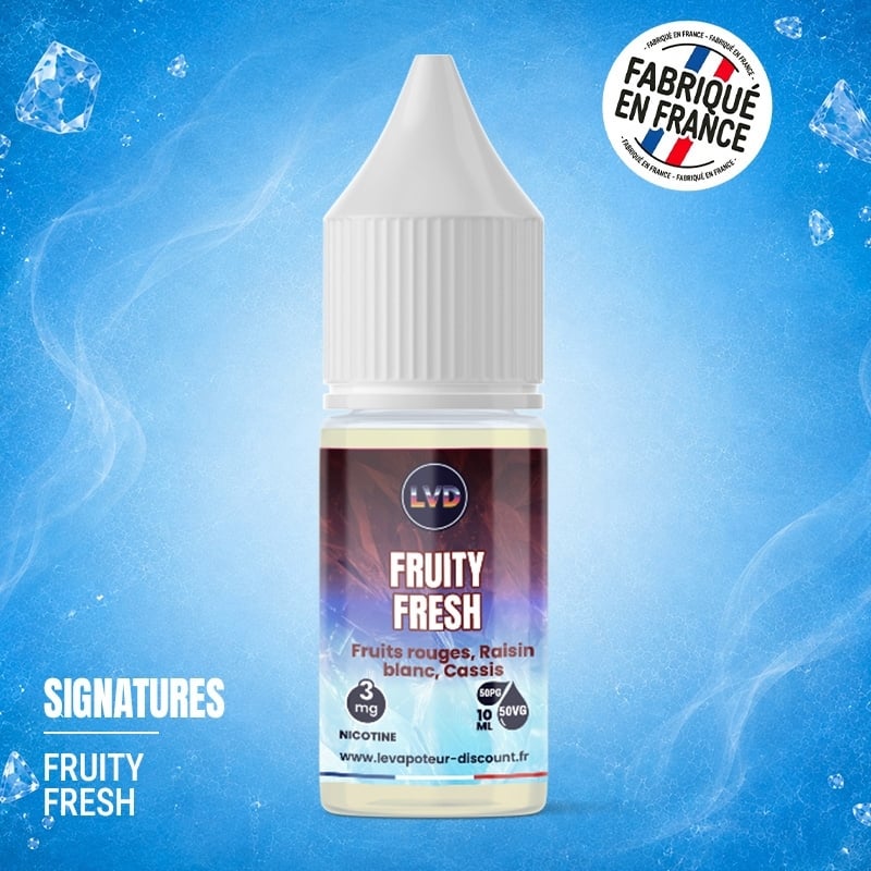 E-liquide Fruits Rouges Cassis Raisin Blanc 10 ml Fruity Fresh pas cher | Le Vapoteur Discount